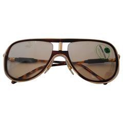 Vintage Alitalia Brown tortoise Sunglasses