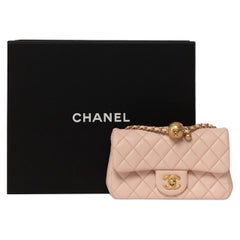 Borsa a Spalla Chanel Mini Flap Pearl Crush Timeless Rosa