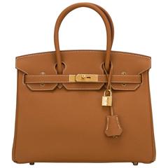 Hermes Gold Togo Birkin 30cm Gold Hardware