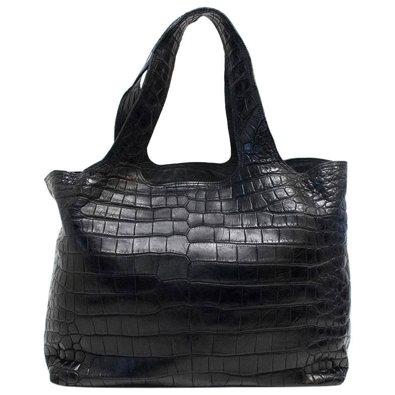 Balmain Crocodile Skin Handbag  For Sale