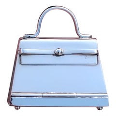 Pastillero Hermès Kelly Bag más pequeño en plata con espejo