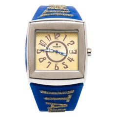 Lancaster Yellow Stainless Steel Silicone N°0334 Men's Wristwatch 46 mm