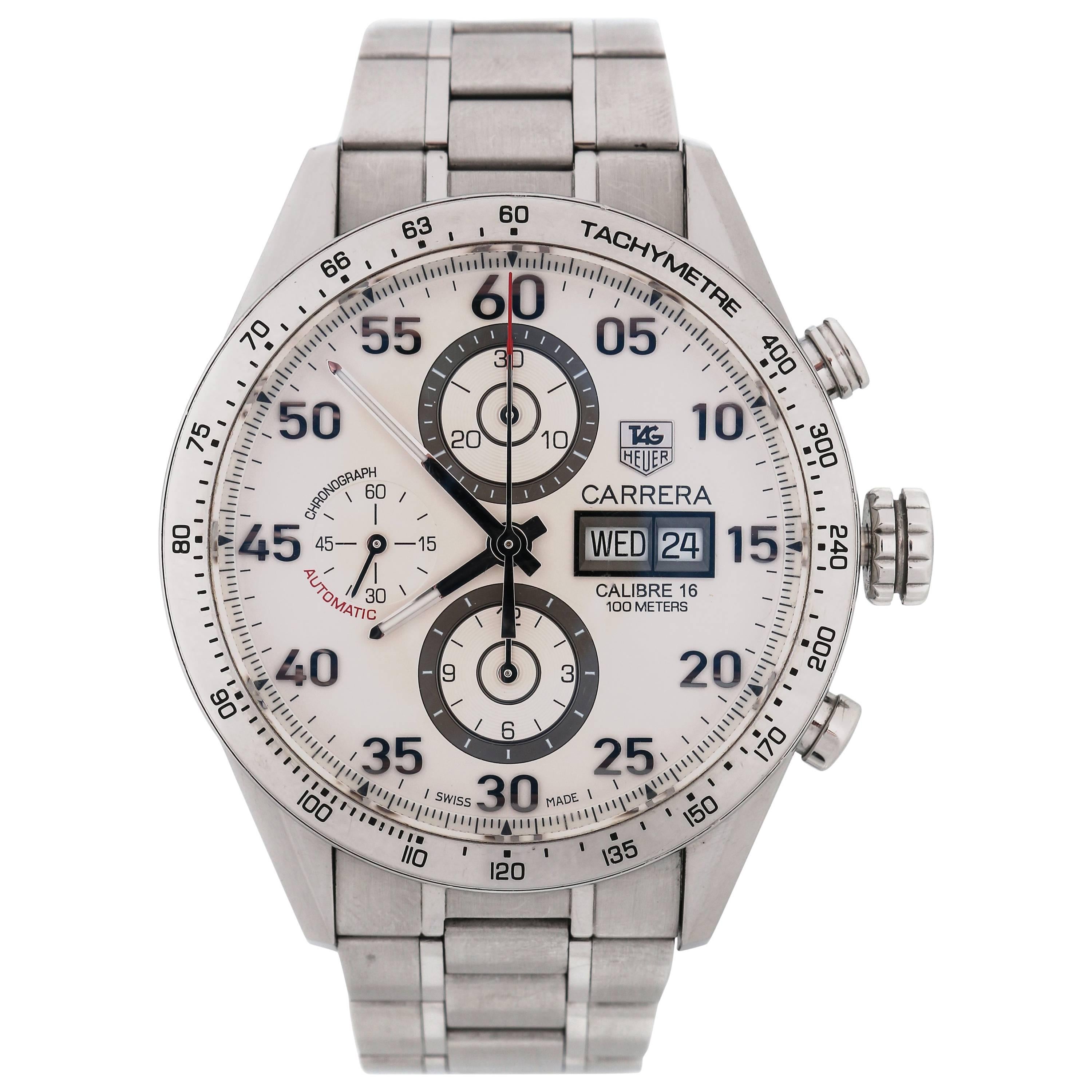 TAG HEUER Carrera Calibre 16 Automatic Chronograph 43mm Day-Date CV2A11 Watch