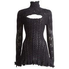 Vivienne Westwood corseted crochet knit mini dress, AW 1993 7