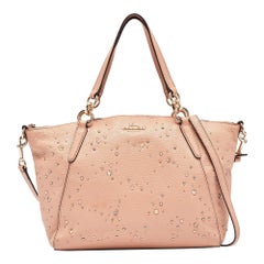 Coach Peach Leather Small Kelsey Satchel