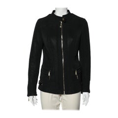 Just Cavalli, veste matelassée noire synthétique, taille M