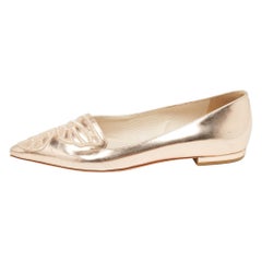 Sophia Webster Bailarinas Bibi Butterfly de cuero dorado rosa Talla 37