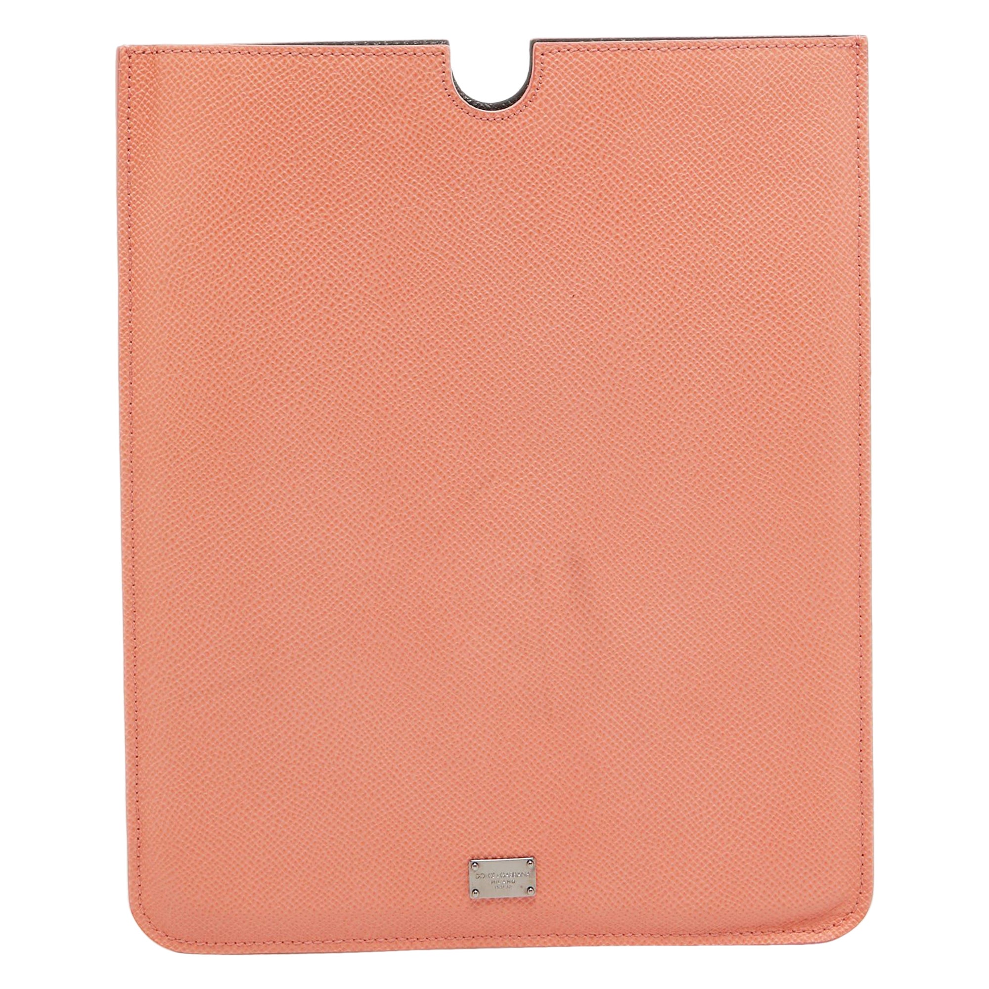 Dolce & Gabbana Peach Leather iPad Case