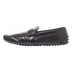 Tod's Mocassins en cuir noir Taille 44