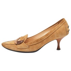 Tod's Brown Suede Bow Loafer Size 38.5