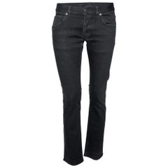 Prada Black Denim Tapered Fit Jeans M