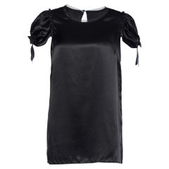 Dolce & Gabbana Black Silk Top M