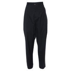 Dolce & Gabbana Pantalon fuselé en coton à rayures noires XXL