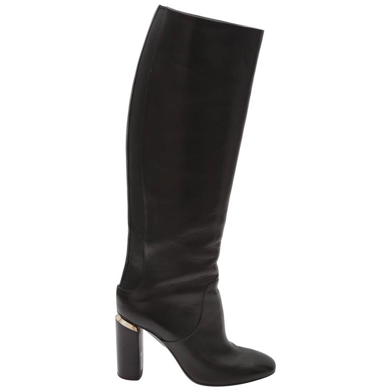 Nicholas Kirkwood Black Knee High Boots For Sale at 1stDibs