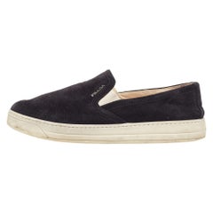 Prada Sport - Scarpe da ginnastica in pelle scamosciata nera misura 38,5
