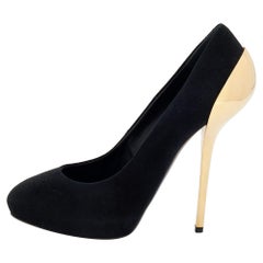 Giuseppe Zanotti Black Suede Platform Pumps Size 41