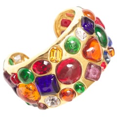 Chanel Gripoix Bracelet Manchette Vintage 1988