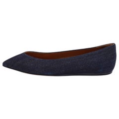 Isabel Marant Blue Denim Plumy Ballet Flats Size 36