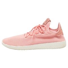 adidas x Pharell Williams Rose Pink Fabric Tennis Sneakers  Size 47.5