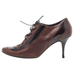 Bombas Derby de piel marrón Givenchy Talla 39