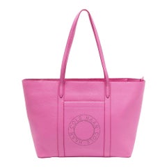 Cole Haan Pink Leather Zip Shopper Tote