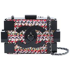 Chanel Tweed and Plexiglass Lego Crossbody Bag