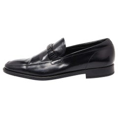 Tod's Black Patent Leather Slip on Loafers Size 39.5