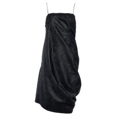 Sportmax Vestido Sin Mangas Sintético Estampado Floral Negro M