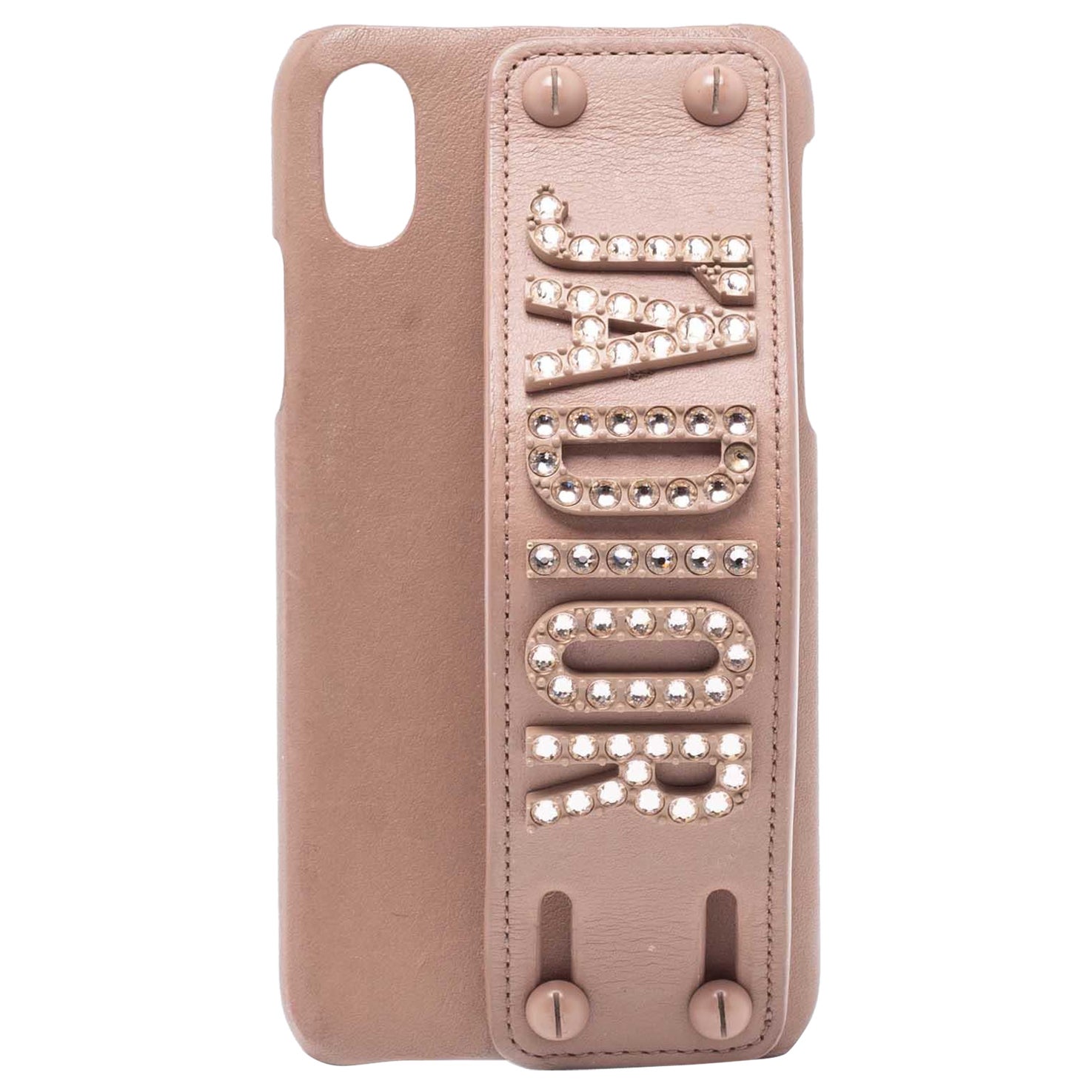 Dior Beige Leather J Adior iPhone X XS Cover For Sale at 1stDibs