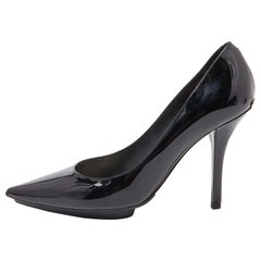 Dior Black Patent Leather Pointed Toe Pumps Size 36.5