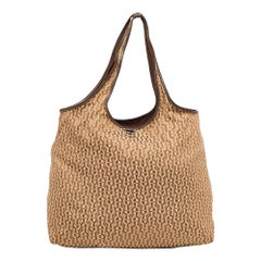 Aigner Brown Signature Canvas Travel Tote
