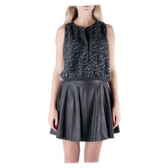 Yigal Azrouel Top de encaje bordado Jet Optic Paisley M