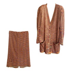Missoni complete knitted sweater and skirt