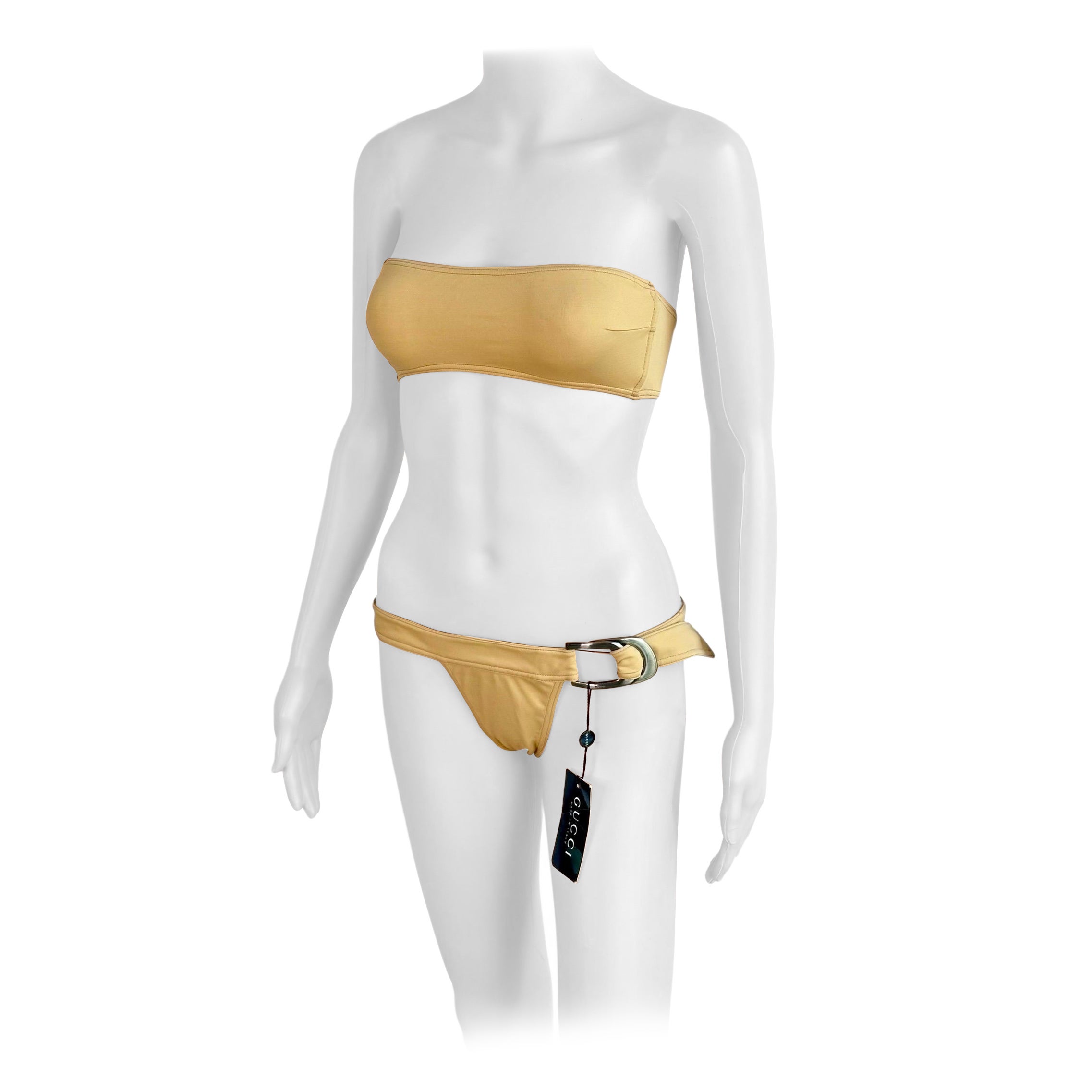Tom Ford for Gucci S/S 1997 Unworn Bra & Bikini Two-Piece Set Swimwear Swimsuit