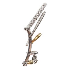 ALEXANDER MCQUEEN - Runway - Boucles d'oreilles à anneaux multiples en cristal argenté et doré