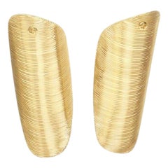 Raro GUCCI Alessandro Michele 2019 Pasarela GG logo oro espinilleras acolchadas calcetines