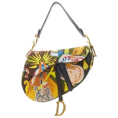 rare CHRISTIAN DIOR 2018 Saddle multi bead embellished shoulder bag