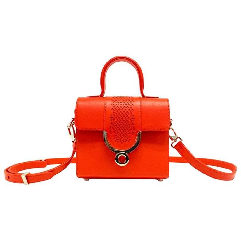 orange handbag