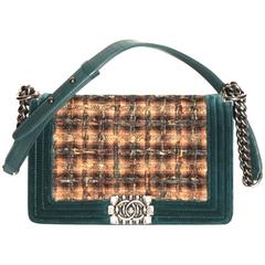Chanel BOY Bag Paris-Edimbourg Collection - Velvet and Tweed - Pristine Cond.