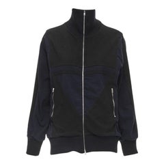 MARNI schwarz-weiße geometrische Farbblock-Patchwork-Jacke IT42 M