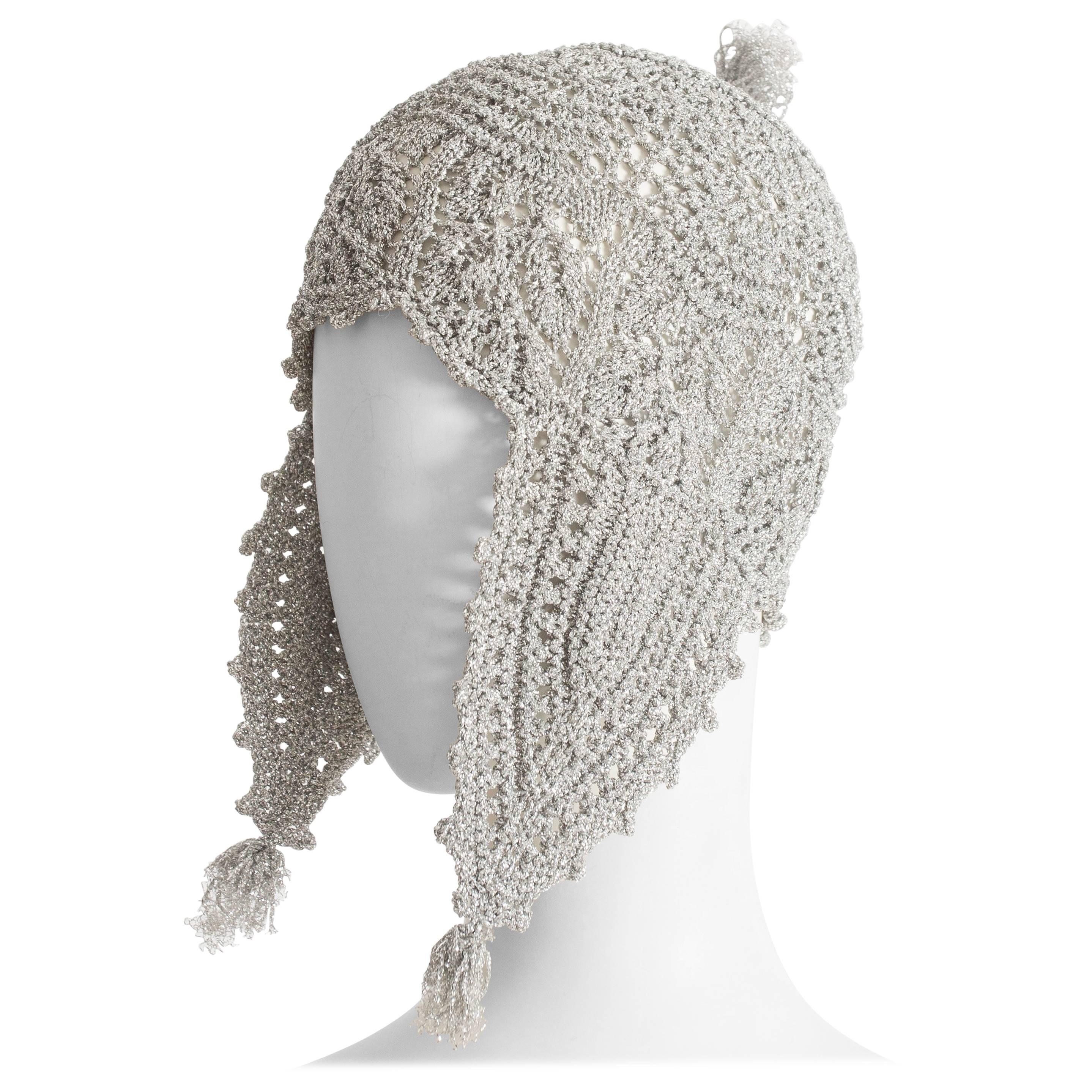 Vivienne Westwood crochet lurex hat, AW 1993