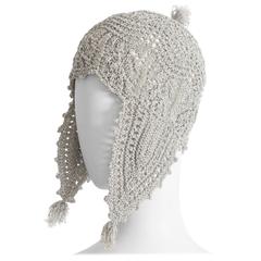 Retro Vivienne Westwood crochet lurex hat, AW 1993