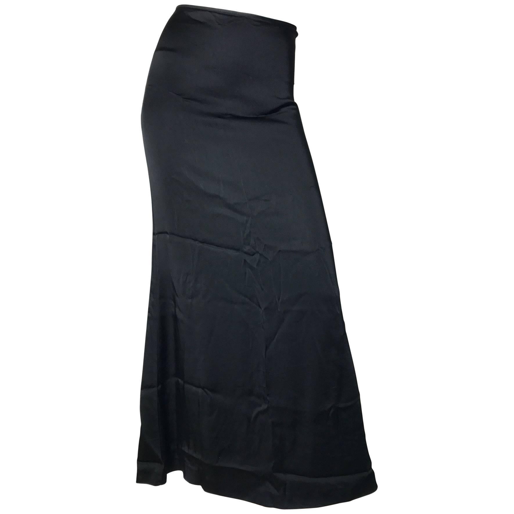 1990s Jean Paul Gaultier Classique Satin Skirt For Sale at 1stDibs
