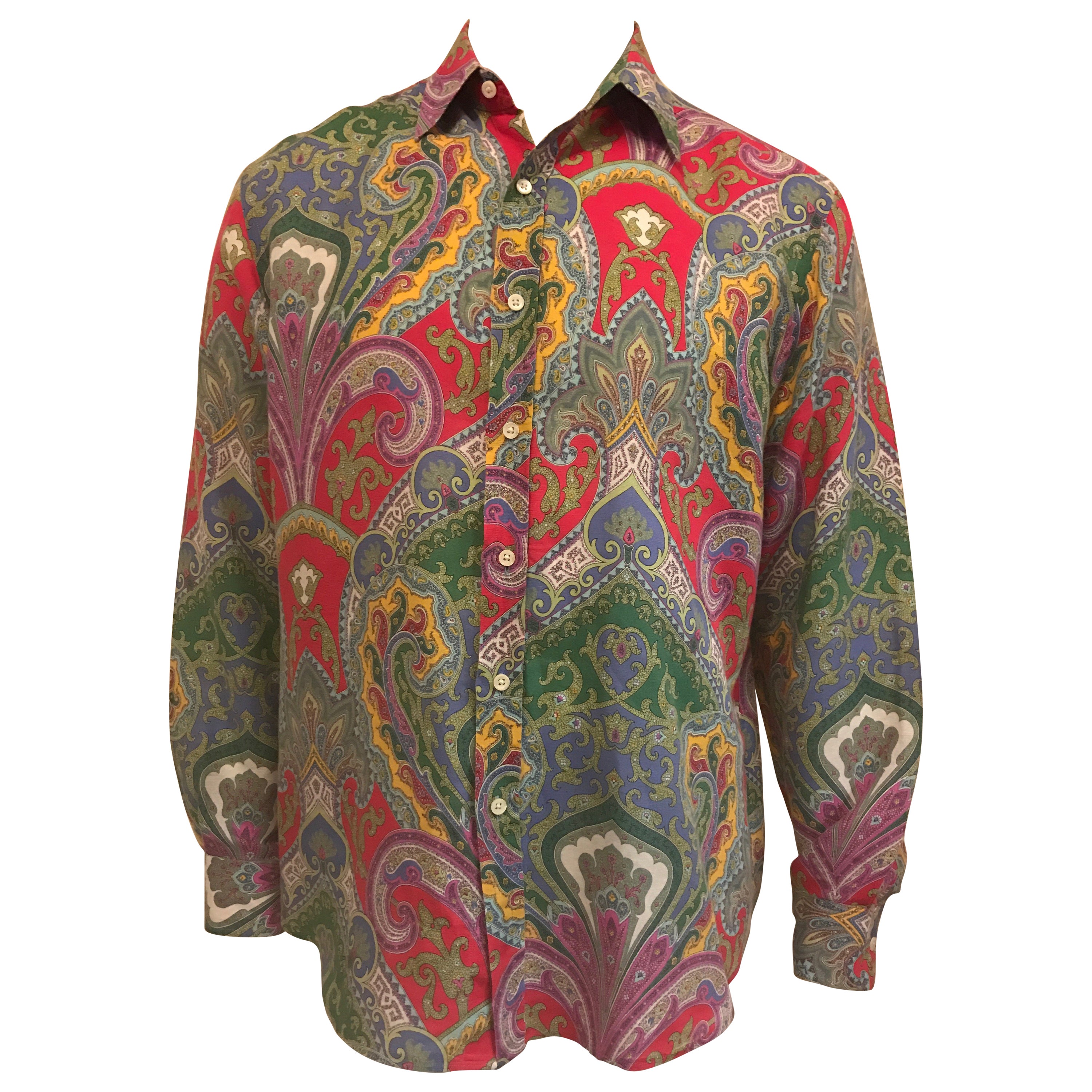 Ralph Lauren Paisley Shirts - 3 For Sale on 1stDibs | polo paisley 