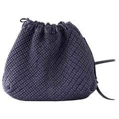 Bottega Veneta Bag Drawstring Tote Dark Plum Cross Body Lush Leather Texture