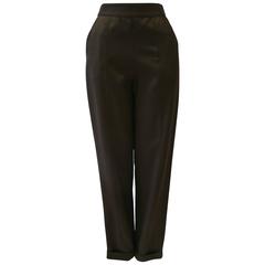 Vintage Istante By Gianni Versace Olive Green Pants Fall 1996