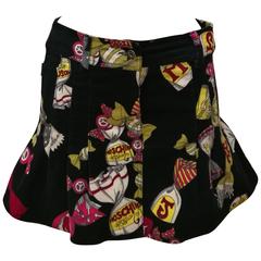 Vintage 1980s Moschino miniskirt "Candies Collection" 