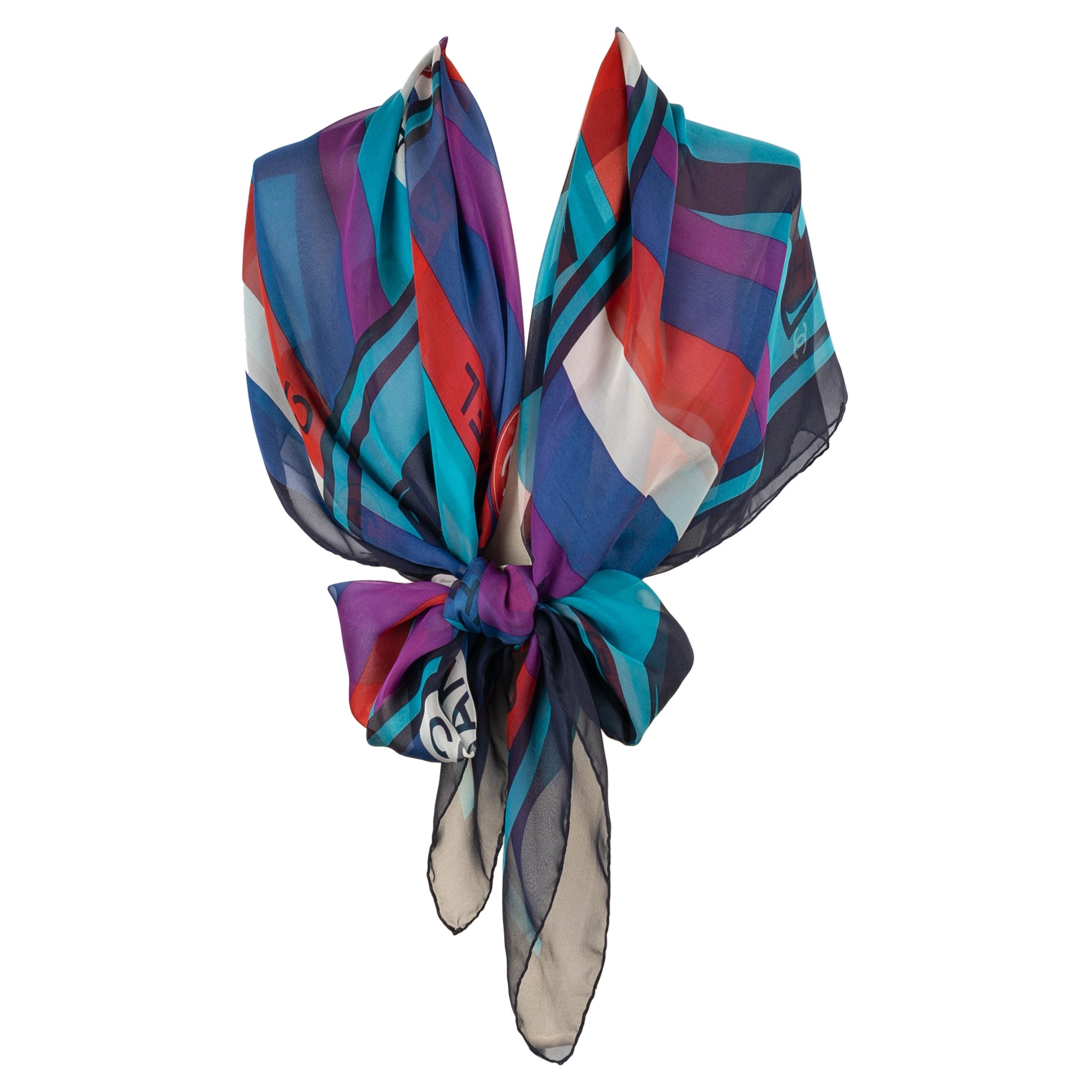 Chanel Silk Foulard For Sale