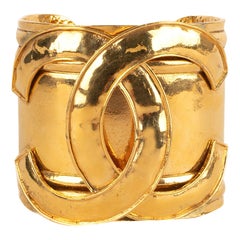Chanel Golden Metal Cuff Bracelet, 1994