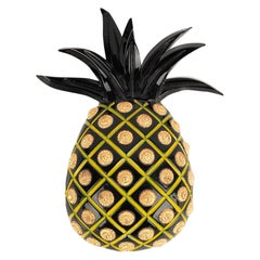 Isabel Canovas Black Bakelite Pineapple Brooch